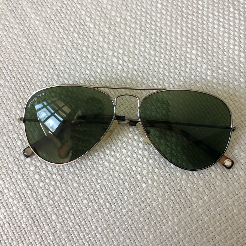 Michael kors aviator sunglasses gold